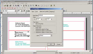 Bar coding software